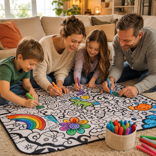 ColorCozy DIY Colouring Blanket - For the Whole Family