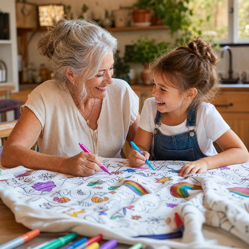 ColorCozy DIY Colouring Blanket - For the Whole Family