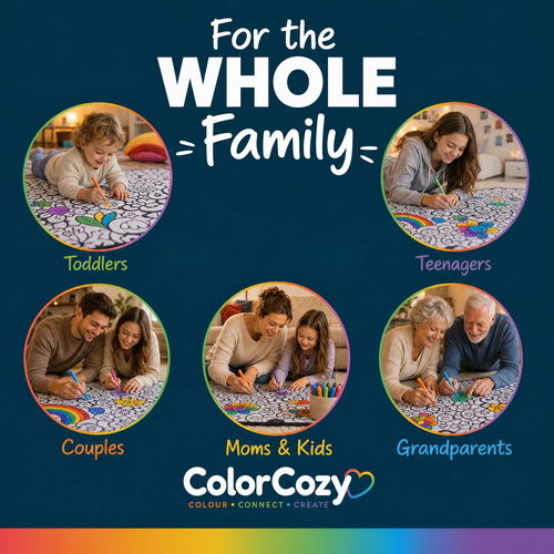 ColorCozy DIY Colouring Blanket - For the Whole Family