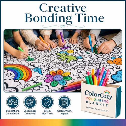 ColorCozy DIY Colouring Blanket - For the Whole Family