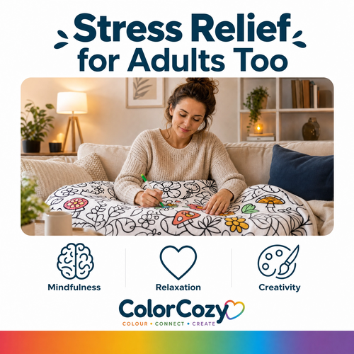 ColorCozy DIY Colouring Blanket - For the Whole Family