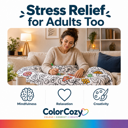 ColorCozy DIY Colouring Blanket - For the Whole Family