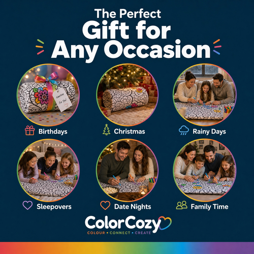 ColorCozy DIY Colouring Blanket - For the Whole Family