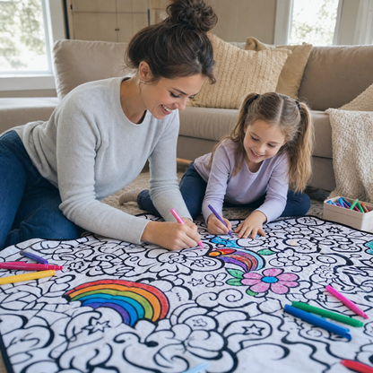 ColorCozy DIY Colouring Blanket - For the Whole Family