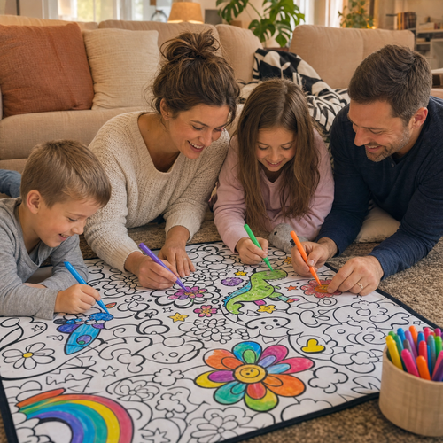 ColorCozy DIY Colouring Blanket - For the Whole Family