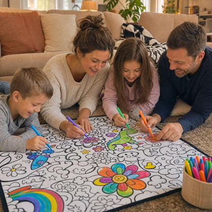 ColorCozy DIY Colouring Blanket - For the Whole Family