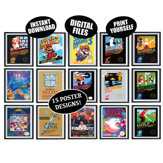Retro Video Game Posters