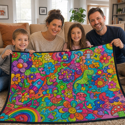 ColorCozy DIY Colouring Blanket - For the Whole Family