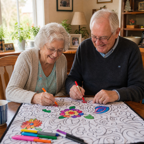 ColorCozy DIY Colouring Blanket - For the Whole Family