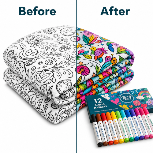 ColorCozy DIY Colouring Blanket - For the Whole Family