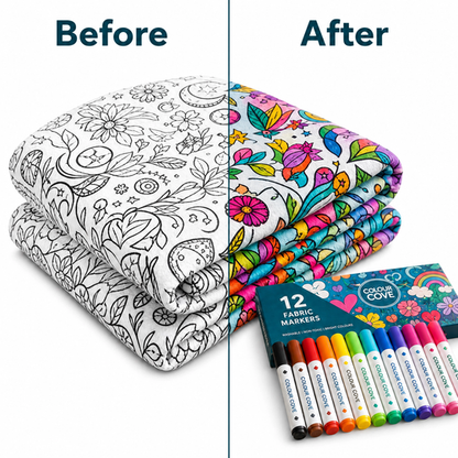 ColorCozy DIY Colouring Blanket - For the Whole Family