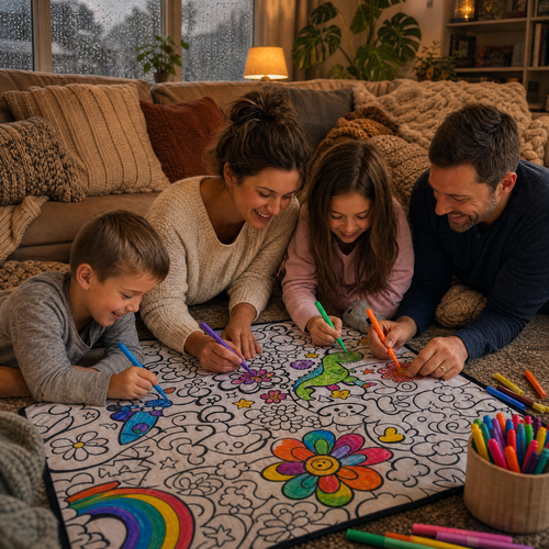 ColorCozy DIY Colouring Blanket - For the Whole Family