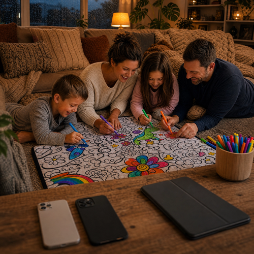 ColorCozy DIY Colouring Blanket - For the Whole Family