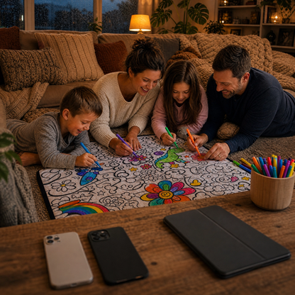 ColorCozy DIY Colouring Blanket - For the Whole Family