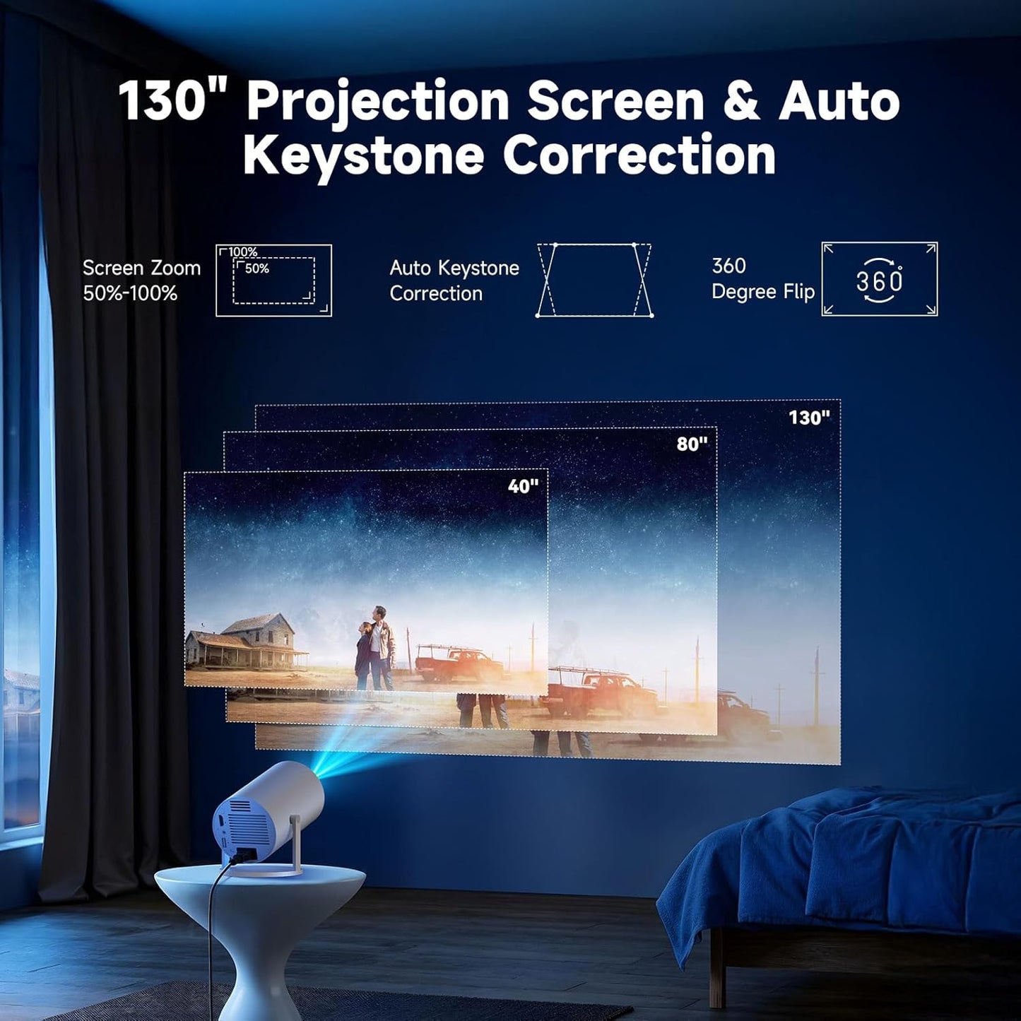 Beamix mini projector (2025 Upgraded Model)