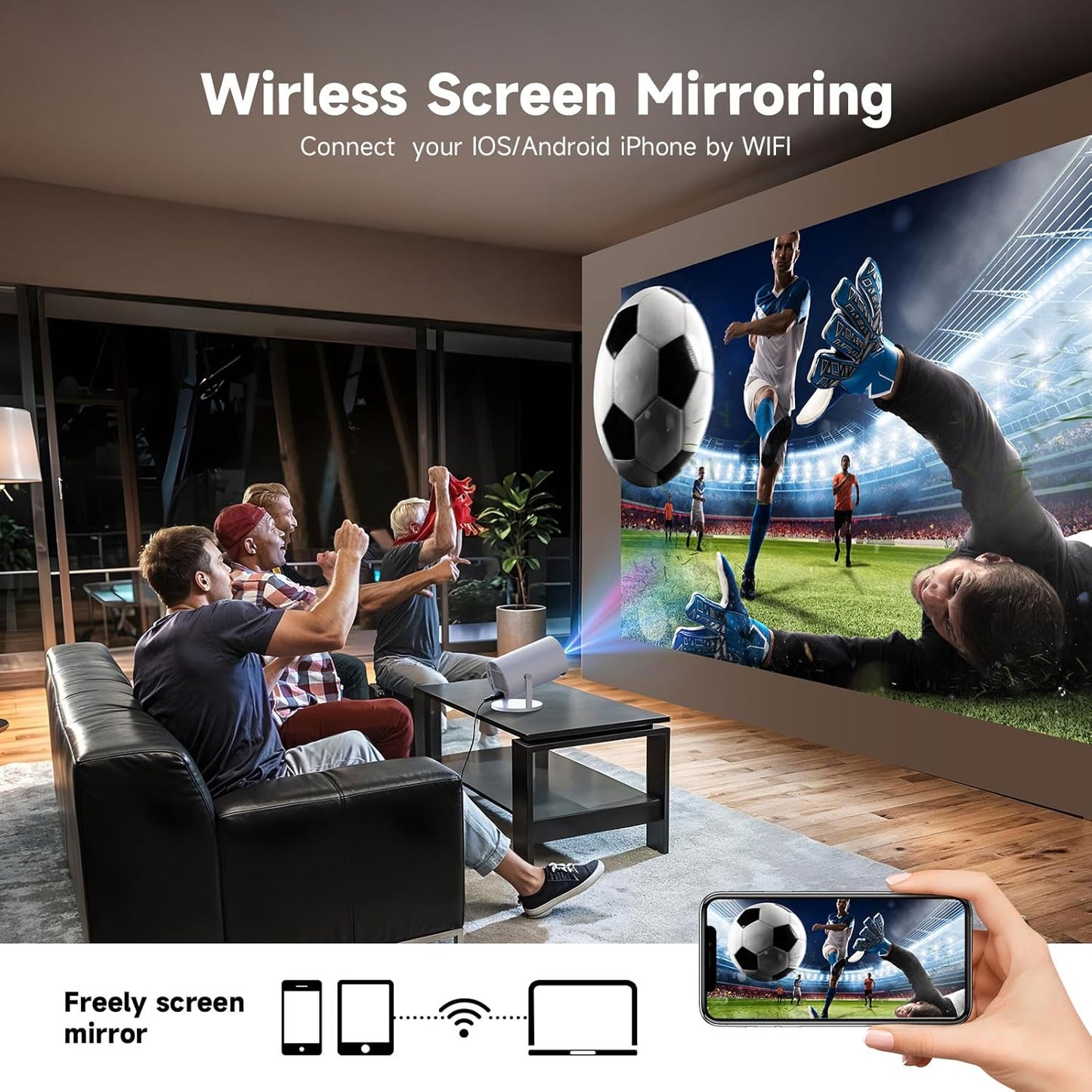 Beamix mini projector (2025 Upgraded Model)